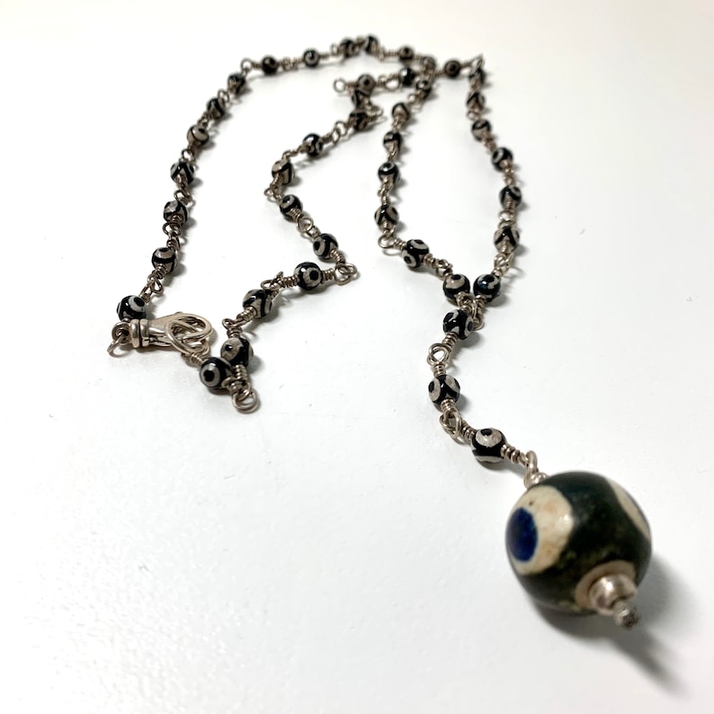 All About the Eyes Necklace. Rosary Style Protection Necklace. Etsy