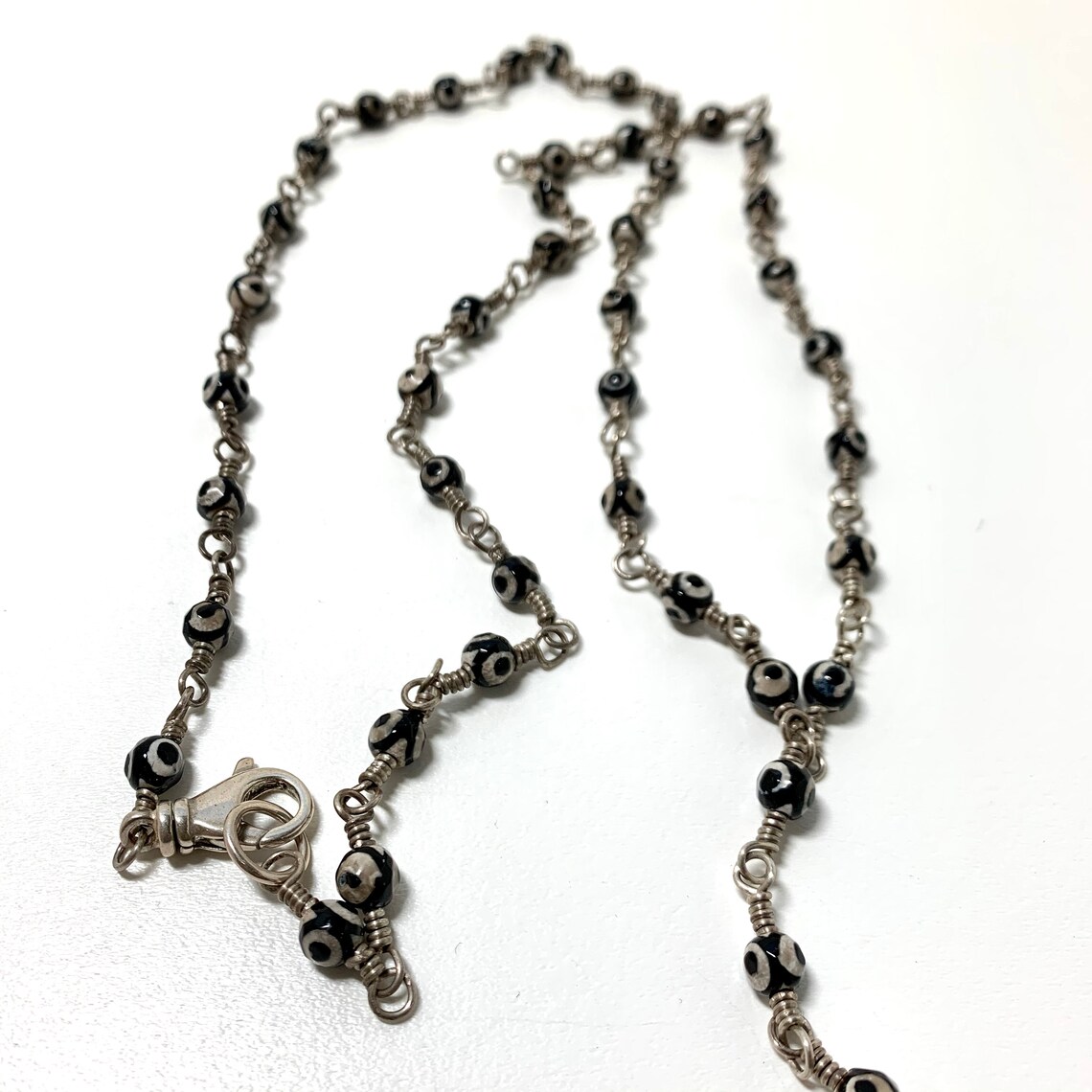 All About the Eyes Necklace. Rosary Style Protection Necklace. Etsy