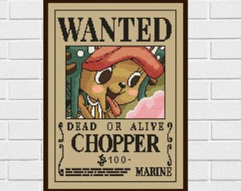 Wanted - Chopper - Cross Stitch Pattern (Digital PDF, Pattern Keeper)
