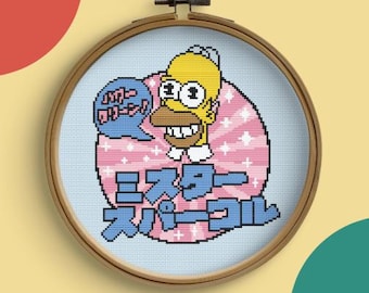 Mr. Sparkle (The Simpsons) - Cross Stitch Pattern (Digital PDF, Pattern Keeper)