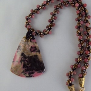 Beautiful Rhodonite Necklace