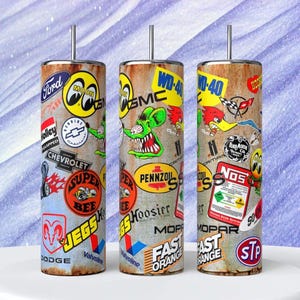 Classic car 20oz tumbler wrap