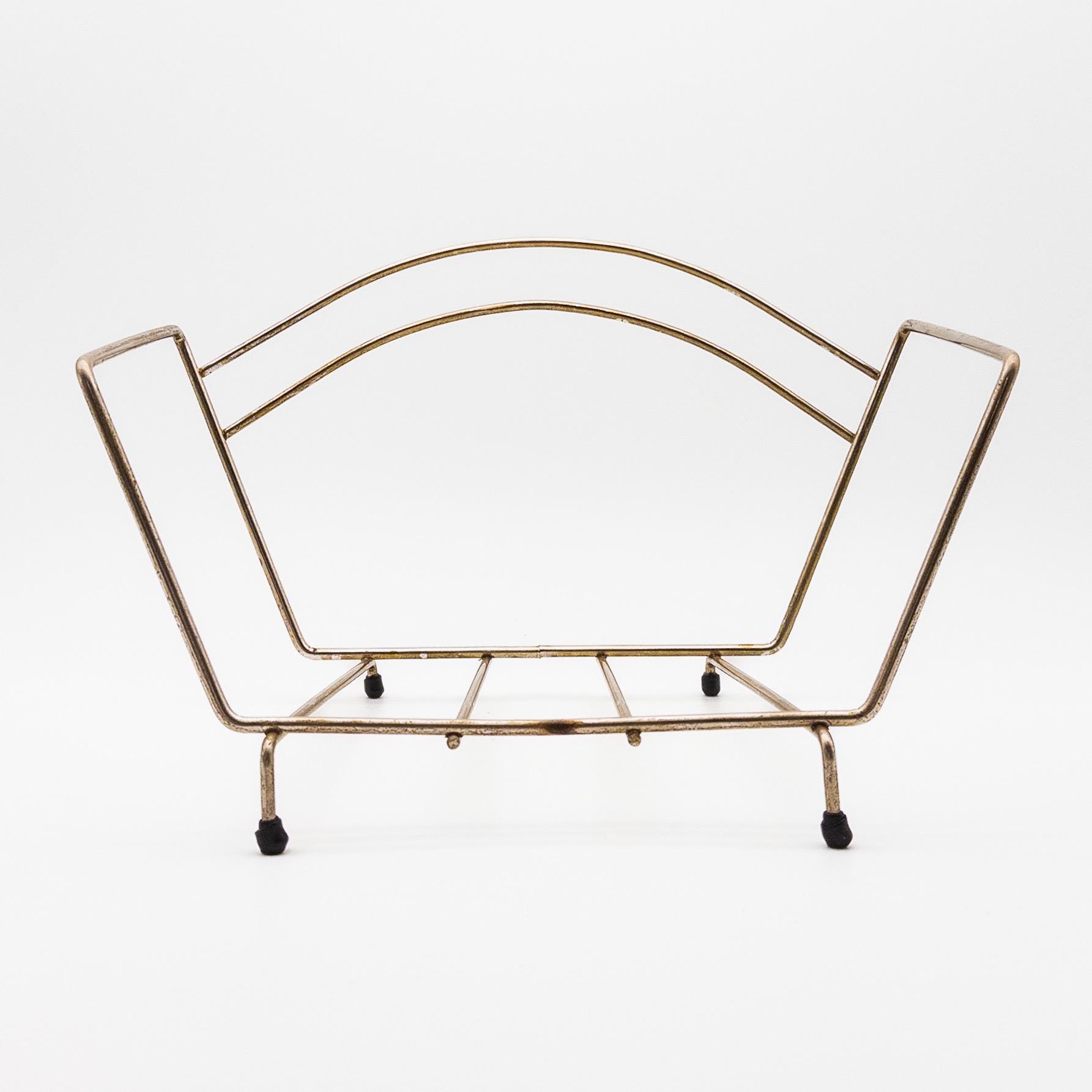 Mid Century Wire Shelf - Etsy