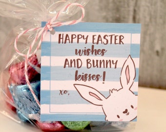 Easter Kisses Tag, Printable Easter Tag