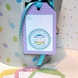 Easter Basket Tags, Printable, Instant Download image 1