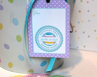 Easter Basket Tags, Printable, Instant Download