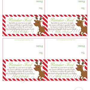 Reindeer Food Bag Topper Printable Bag Topper Printable - Etsy