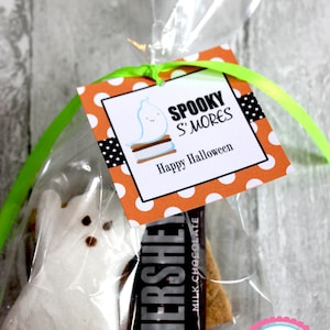 Halloween Smores Tag, Halloween Tag, Printable Tag, Smores Tag, Halloween Smores, Halloween S&#39;mores, DIY, Printable, Instant Download