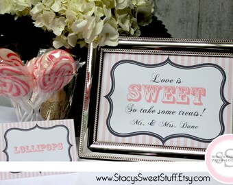 Dessert, Candy Buffet Sign, Custom, DIY, Printable