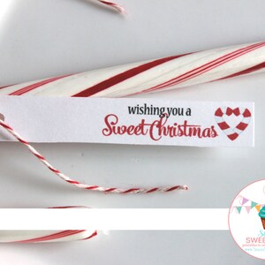 Christmas Candy Cane Tag, Printable Christmas Tag, Candy Cane Tag ...