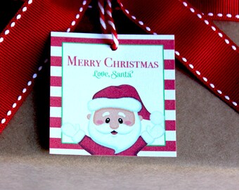 Santa Gift Tag, Love Santa, Christmas Gift Tag, Printable Gift Tag, Printable Christmas, Santa, Santa Claus, Merry Christmas,  DIY,Printable