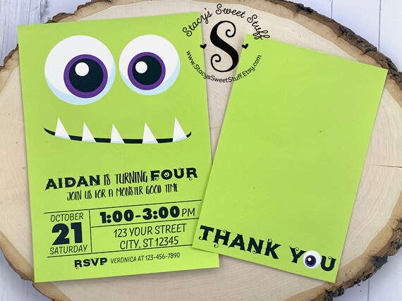 Little Monster Birthday Invitation, Little Monster Invitation, Little Monster Party, Monster Birthday, Halloween Birthday Il_570xn