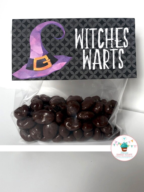 Halloween Bag Topper Witches Warts School Halloween Treat Etsy
