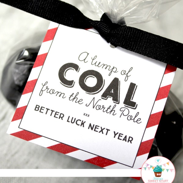 Coal Christmas Tag, Christmas Tag, PrintableTag, Printable Christmas, Coal, Coal Tag, Funny Christmas Gift, Gag Gift, DIY, INSTANT DOWNLOAD