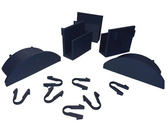 IKEA Skadis Pegboard Accessories Bundle | Laptop Mount, Headphone Holders, Cable Clips