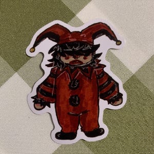 2.5” Die Cut Vinyl Clown Sticker - Original Character Jihoon - OC Clown - Circus Clown