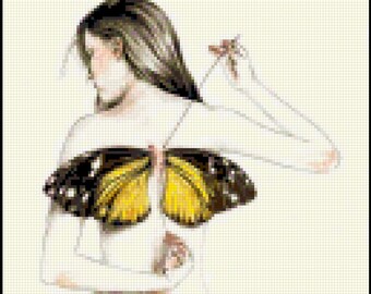 Butterfly Wings Counted Cross Stitch Pattern – Digital Download