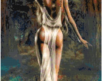 Woodland Goddess - Original Full Coverage Counted Cross Stitch Pattern