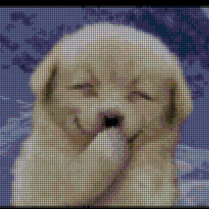 Smiling Puppy Counted Cross Stitch Pattern image 2