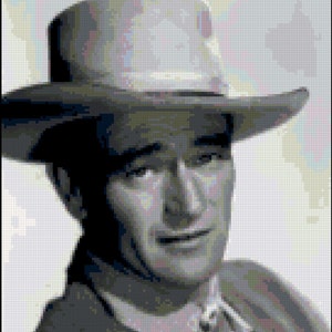 Peut inclure: Portrait en noir et blanc d'un homme portant un chapeau à larges bords. Il regarde l'appareil photo avec un léger sourire.