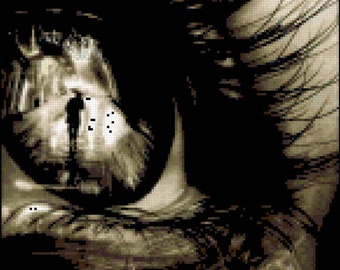Movin' On: A Heartfelt Cross Stitch Pattern Capturing the Strength After Tears (#crossstitch #DMCfloss #advancedstitchers)