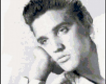 Tribute to Elvis Presley - Original Counted Cross Stitch Pattern