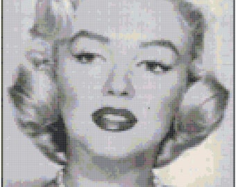 Marilyn Monroe Counted Cross Stitch Pattern