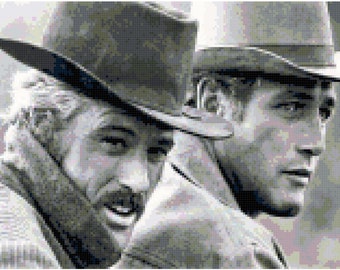 Butch and Sundance Cross Stitch Pattern