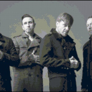 The Men of Shinedown Original Counted Cross Stitch Pattern