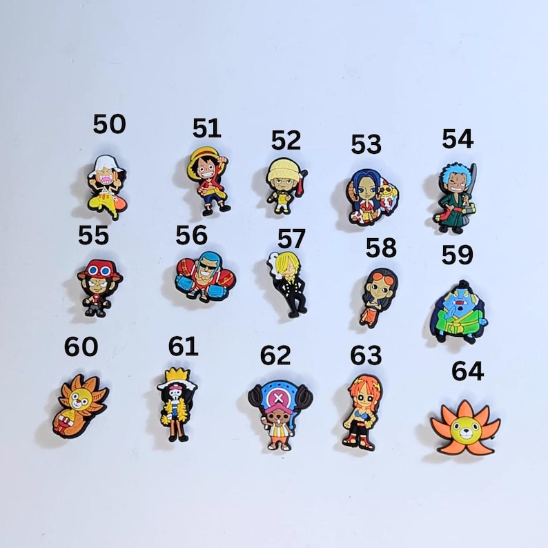 Japanese anime-inspired sandal charms, shoe pendant, shoe charm image 5