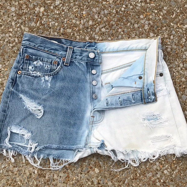 Vintage Levi 501 coupé Short en jean taille 6