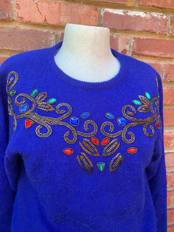 Vintage 1980’s sweater, acrylic sweater, 80’s swe… - image 2