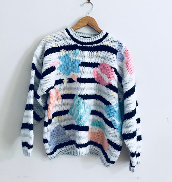Chunky nubby 80’s sweater, vintage 80’s sweater, o