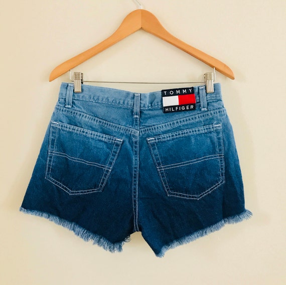 tommy hilfiger jean shorts vintage