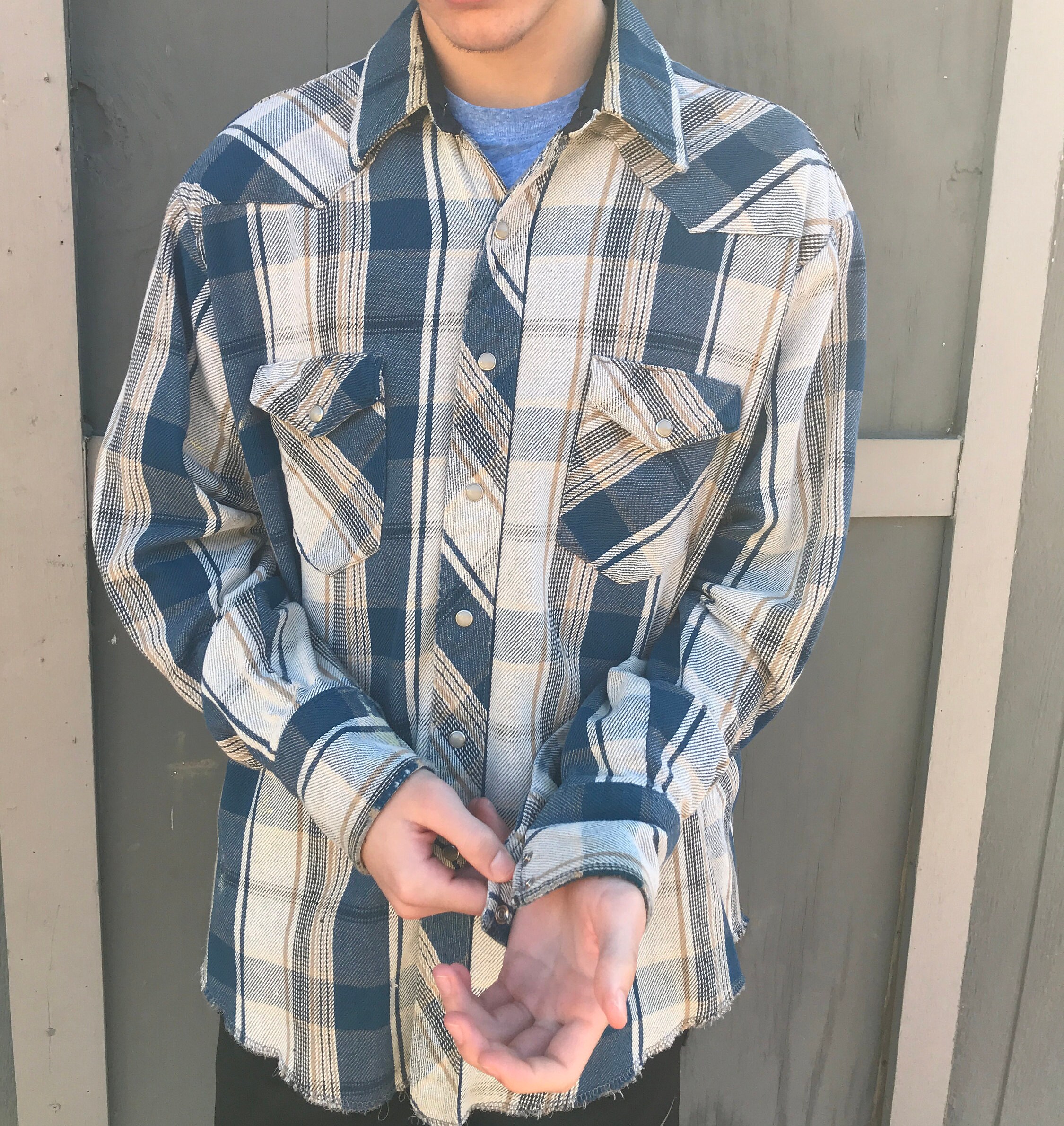 Vintage Wrangler Western Flannel 