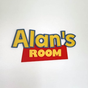 Naambordje speelgoedkamerdeur | Gepersonaliseerd deurbord | Aangepaste naamplaat | Wanddecoratie kinderkamer