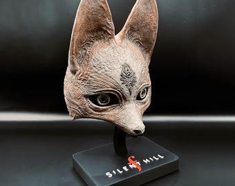 Máscara de zorro de Hinako de Silent Hill F: cosplay 3D y objeto de exhibición