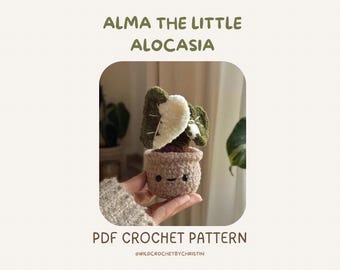 ENGELS • Alma de kleine Alocasia Haakpatroon • Amigurumi