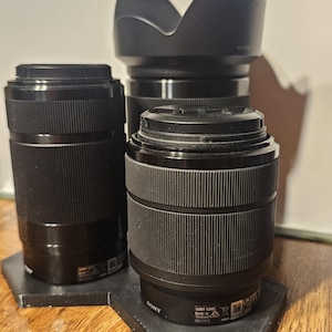 3D-Printed Hexagonal Sony Lens Mount – Triple Lens Holder