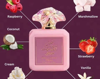 Fancy Pink Blush Cotton Candy Vanilla Middle Eastern Fragrance Perfume for Women