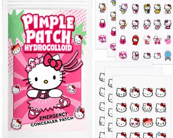 Cute Hello Kitty Pimple Patches  Sanrio Hello Kitty Hydrocolloid Pimple Patches  Cute Acne Cover Stickers Invisible Blemish Patches