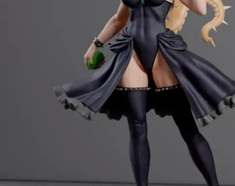 Bowsette Statue 3D STL Datei - 3D Design 3D Drucker Bowsette STL