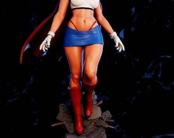 Super Girl statue 3D STL File - 3D Design 3D Printer Super Girl statue STL