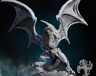 Dragun - Wyvern Pack Statue 3D STL File - 3D Design 3D Printer Wyvern Pack STL