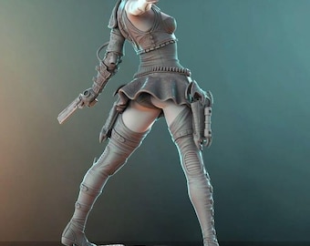 Felicia Parts statue 3D STL File - 3D Design 3D Printer Felicia Parts girl statue STL