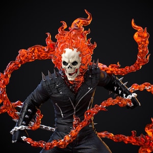 1-6 Scale Ghost Rider 3D STL File - 3D Design 3D Printer 1-6 Scale Ghost Rider STL