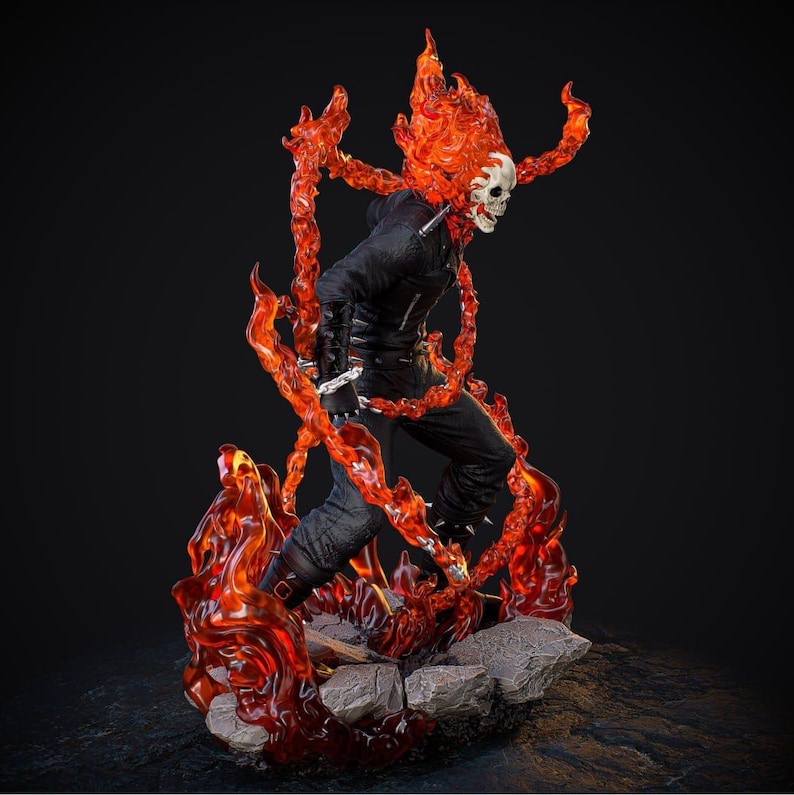 1-6 Scale Ghost Rider 3D STL File - 3D Design 3D Printer 1-6 Scale ...
