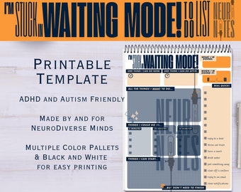I'm Stuck in Waiting Mode! ADHD and Autism Friendly To-Do List – Executive Functioning Support for Neurodiverse Minds