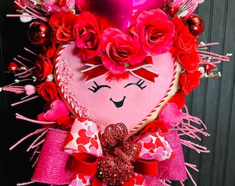 Valentines Day Pink Cookie Heart Swag