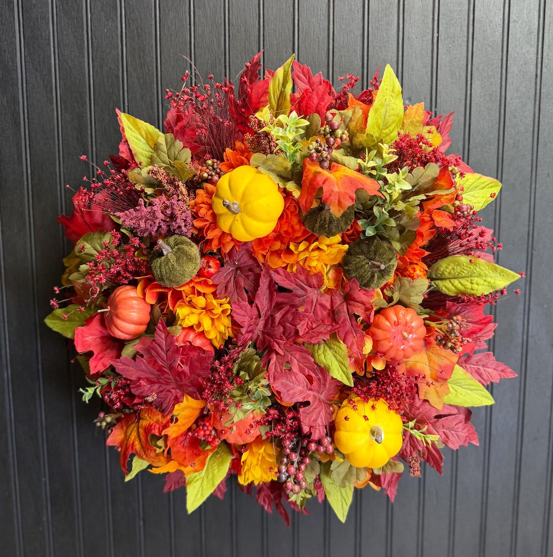 Fall Flowers and Pumpkins - Etsy